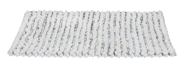 Wenko Mellili Polycotton Bath Mat in White-based Mélange