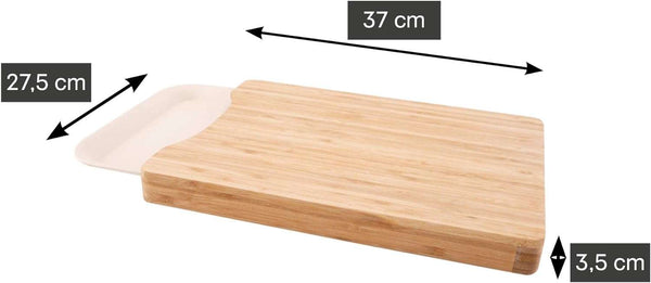 Point-Virgule Bamboo Chopping Board with Bamboo Fibre Serving Tray
