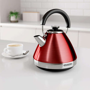 Morphy Richards Venture Pyramid Kettle Red Or Stainless steel