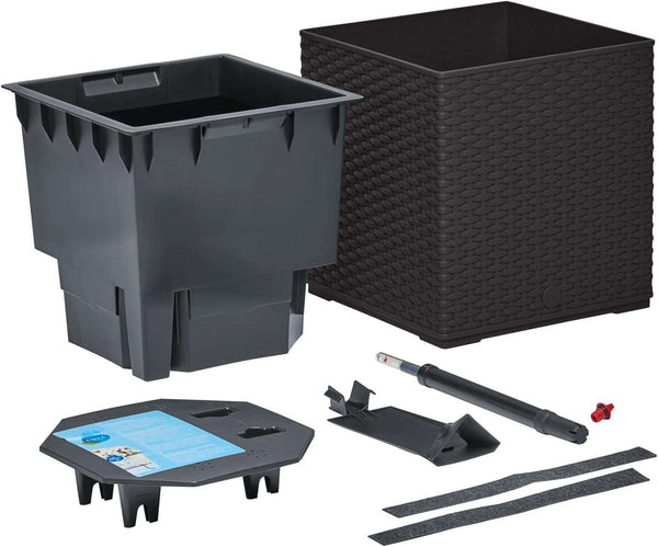 EMSA -‎517589- Indoor Flower Pot - self-watering system & water level indicator - Granite