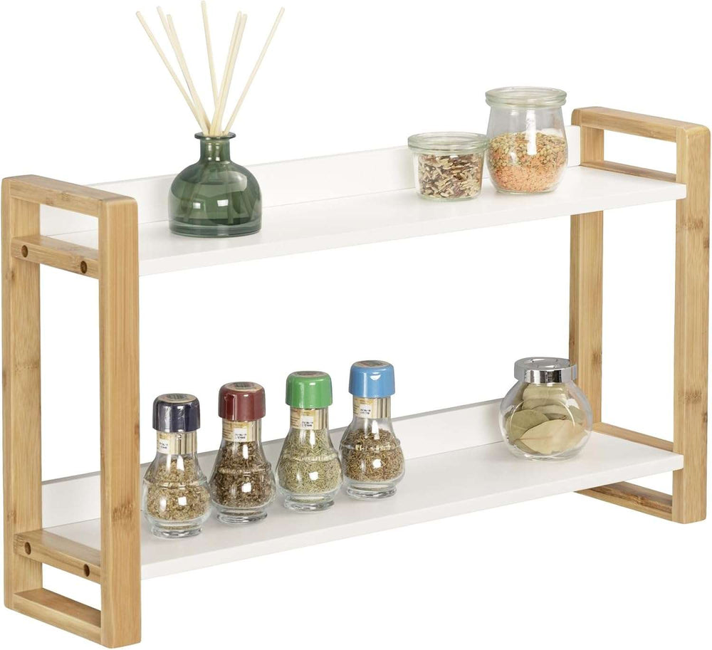 Wenko Finja Bamboo Wall Shelf