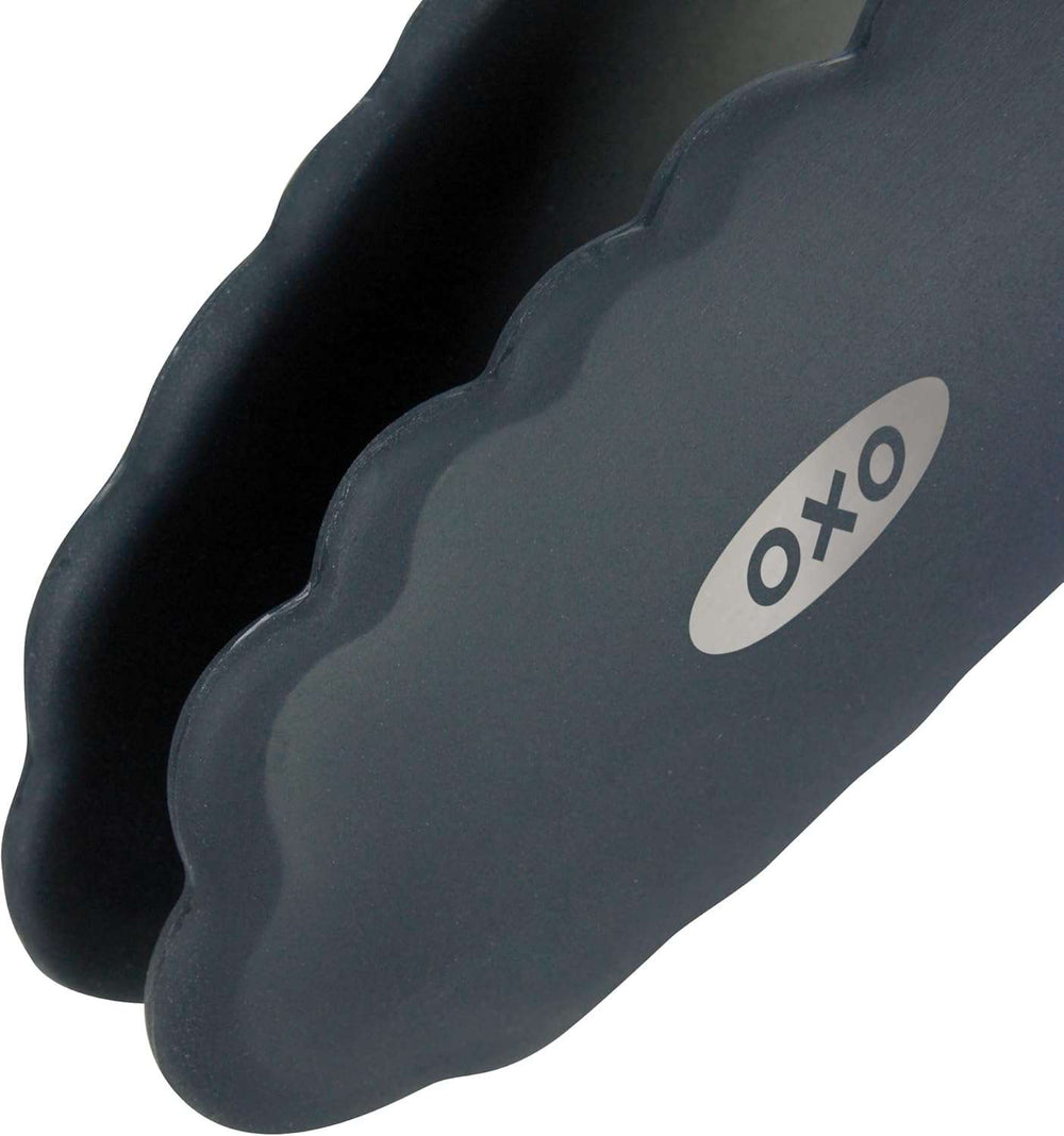 Good Grips 9-Inch Tongs with Silicone Heads, Black by OXO