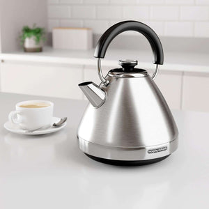 Morphy Richards Venture Pyramid Kettle Red Or Stainless steel