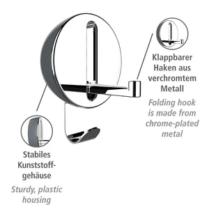 Folding hook Premium DELTA steel grey By Wenko.de