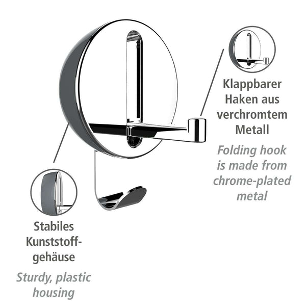 Folding hook Premium DELTA steel grey By Wenko.de