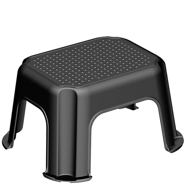 Rotho Modern Black Non-Slip Step Stool