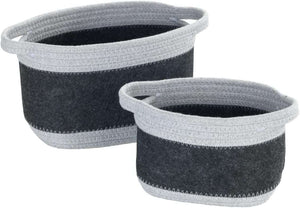 Wenko Felt basket Bea dark grey S