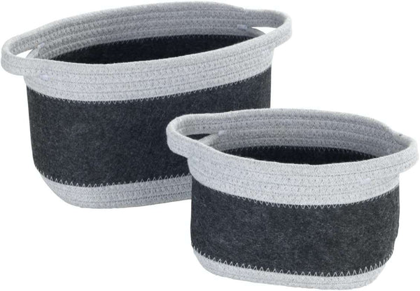 Wenko Felt basket Bea dark grey S