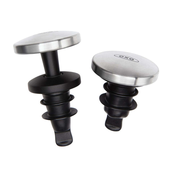 Steel Expanding Wine Stoppers, 2 Count by OXO