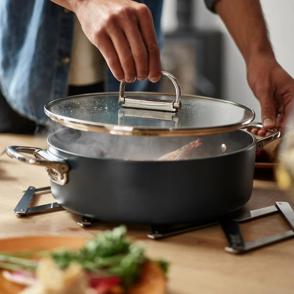 Joseph Joseph Midnight Blue Shallow Non-Stick Casserole with Lid