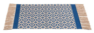 Wenko Presa Blue Oriental Print Bath Mat
