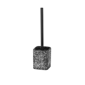 Wenko Terrazzo toilet brush set, black
