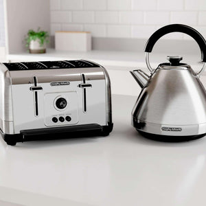 Morphy Richards Venture Pyramid Kettle Red Or Stainless steel