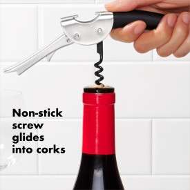 SteeL Double Lever Waiter's Corkscrew by OXO