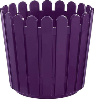 Emsa 512686 – Flowerpot Round, Country House Style, 11 Liter, Purple, Country House