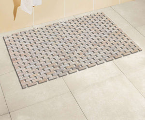 Wenko Bamboo bath mat, white