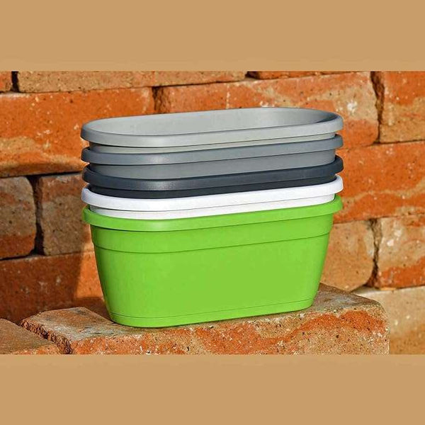 Emsa 517827 Indoor & Outdoor Flower Pot 40 x 20 cm-White