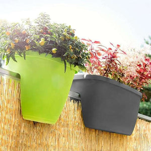 Emsa Poetic Railing Pot for Balcony - self-watering system - Pink -515391