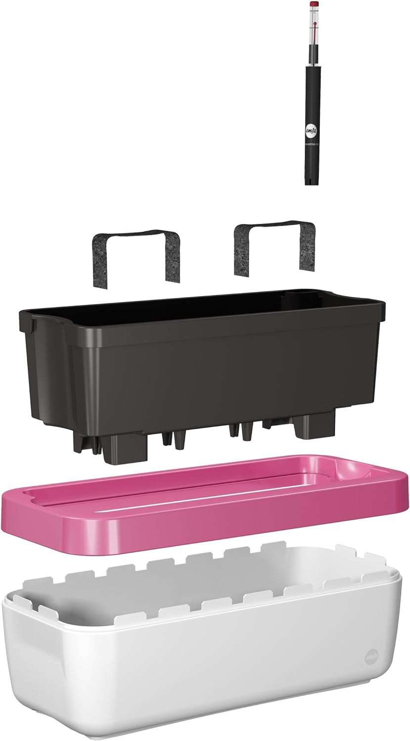 Emsa 506734 flower Pot- MyBox, Pink- 75 cm - Made in Germany