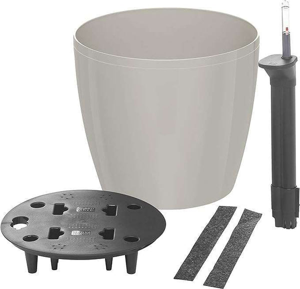 Poetic Emsa Flower Pot, Self Watering System, Ø 36cm, Silk Grey, CASA BRILLIANT, 517574