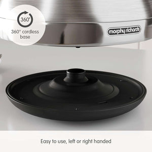 Morphy Richards Venture Pyramid Kettle Red Or Stainless steel