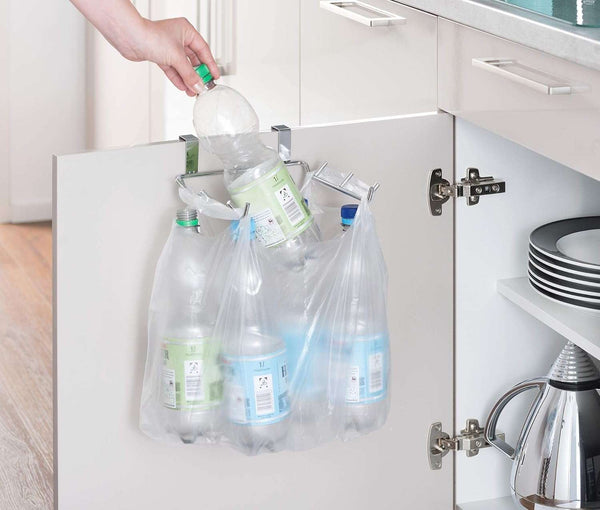 Wenko Metal Bin Bag Holder Shelf