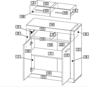 Sassari Dresser - Made in Germany