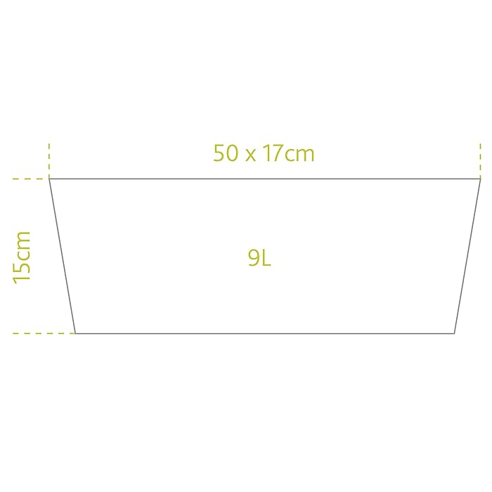 Emsa 515250 COUNTRY Window Box 50 x 17x 15 cm, anthracite
