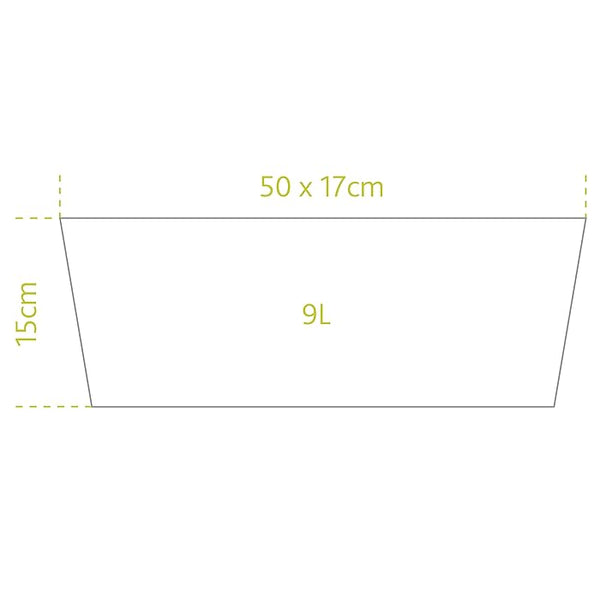Emsa 515250 COUNTRY Window Box 50 x 17x 15 cm, anthracite