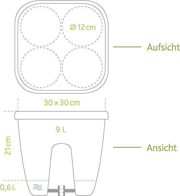 Emsa 515012 Casa Mesh Railing Pot- White
