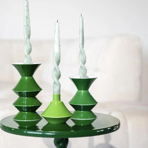 By-Boo Yack 3 pieces Candle Holders - in Blue, Green & Purple