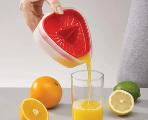Joseph Joseph Duo Compact Juicer – Space-Saving Citrus Squeezer with Pouring Spout