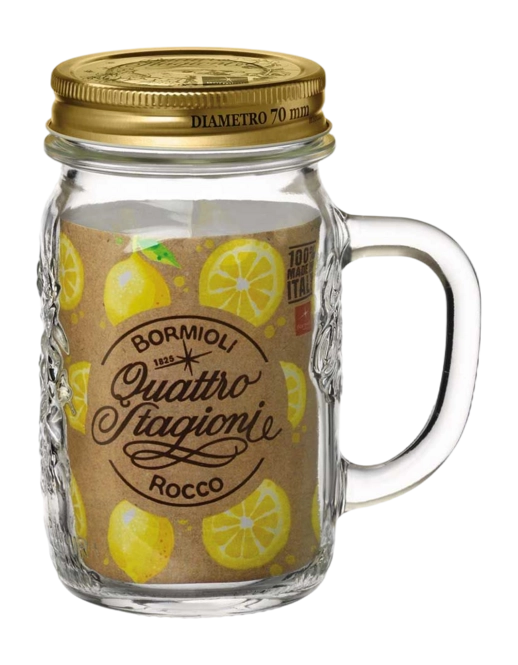 Bormioli Rocco handle jar with lid Quattro Stagioni