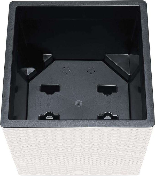 EMSA -‎517588- Indoor Flower Pot - self-watering system & water level indicator - White