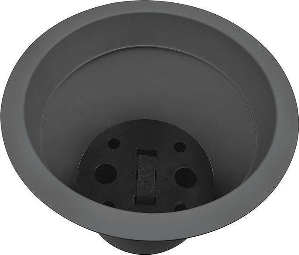 Emsa 514325 Balcony Flower Pot, Self-Watering System, 4 Liter, Granite - 25 CM