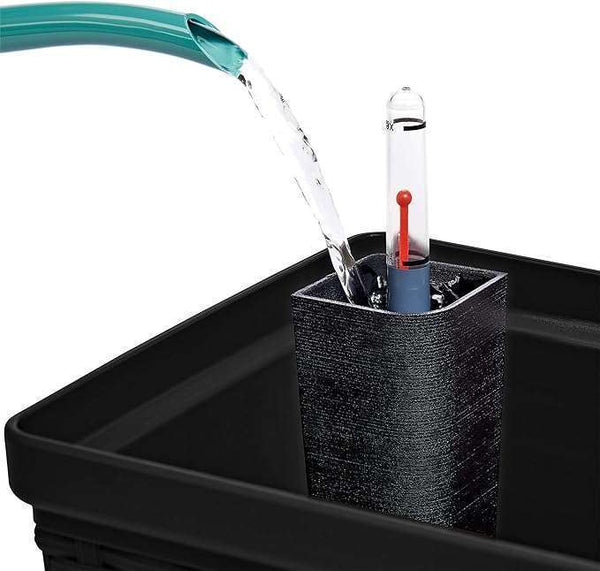 Emsa 515025-75 CM- Casa Mesh Flower Pot-self-watering system- Granite