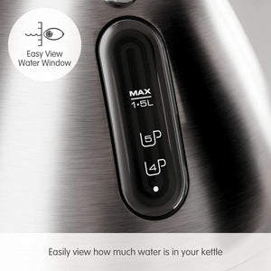 Morphy Richards Venture Pyramid Kettle Red Or Stainless steel