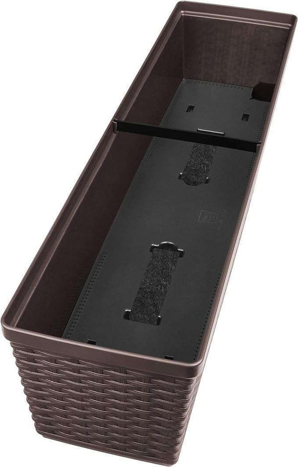 Emsa 515026-75 CM- Casa Mesh Flower Pot-self-watering system-Mocha