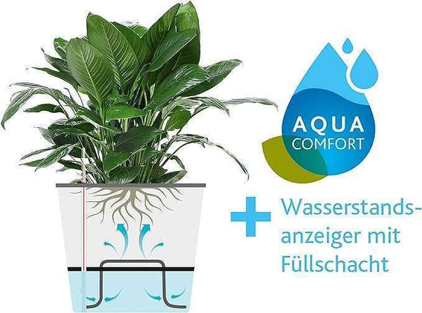 Emsa 515023- Casa Mesh Flower Pot-self-watering system - Mocha