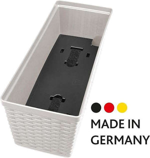 Emsa 515021- Casa Mesh Flower Pot-self-watering system - White