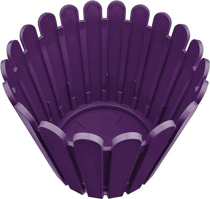 Emsa 512686 – Flowerpot Round, Country House Style, 11 Liter, Purple, Country House