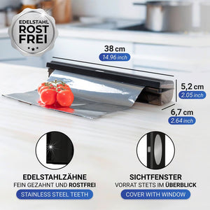 Wenko Perfect Cutter Film Dispenser - Black