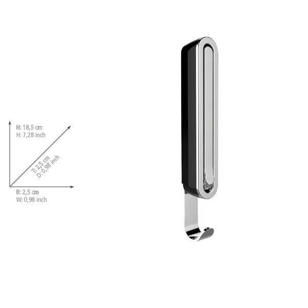 Wenko Folding hook Premium -Sigma- Night Black folding wall hook