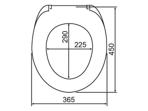 Wenko Toilet seat "SPIRIT" Thermoplastic
