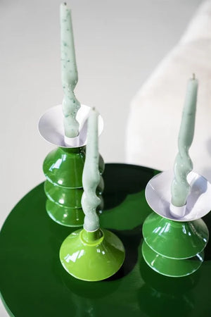 By-Boo Yack 3 pieces Candle Holders - in Blue, Green & Purple