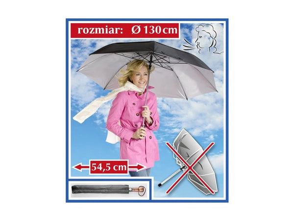 Wenko Kyrill Large Automatic Windproof Rain Umbrella with Storage Bag