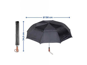 Wenko Kyrill Large Automatic Windproof Rain Umbrella with Storage Bag