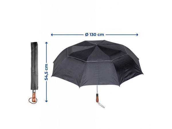 Wenko Kyrill Large Automatic Windproof Rain Umbrella with Storage Bag