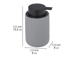 Wenko Ceramic soap dispenser Belluno, grey