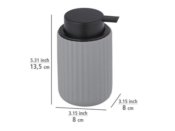 Wenko Ceramic soap dispenser Belluno, grey